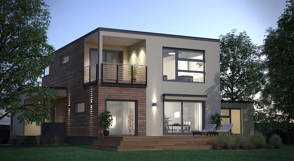 3D Rendering eines Hauses